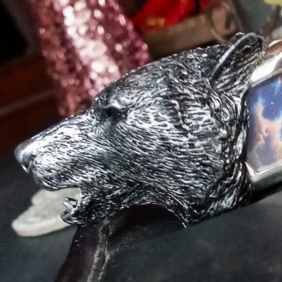 Stunning "The Timber Wolf" Collectors folding Knife by the Franklin Mint - Picture 11 of 12